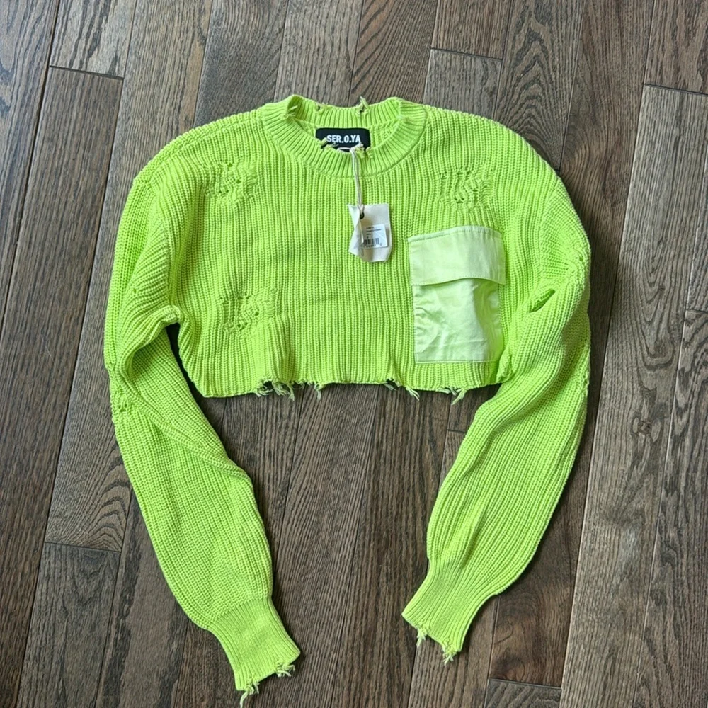 SER.O.YA ROPPED DEVIN SWEATER - Picture 5 of 12